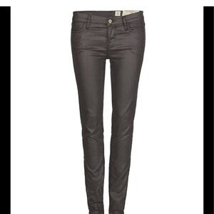 All Saints Forster Ashby black coated skinny jeans